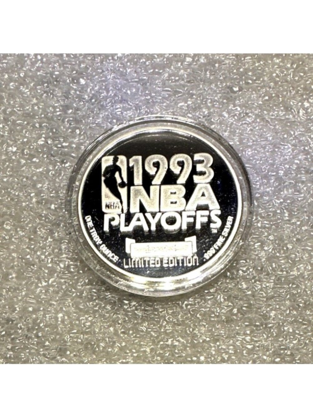 Phoenix Suns 1993 NBA Playoffs 1 Troy Ounce .999 Fine Silver Coin Medallion Rare